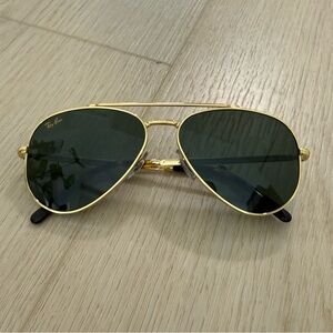 Ray-Ban RB3625 Gold Frame New Aviator Sunglasses
